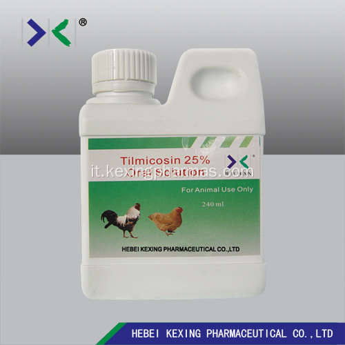 Tilmicosin Fosfato Soluzione 25% di pollame